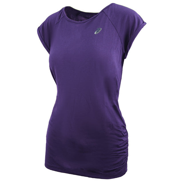 Asics Motion Dry Raglan Womens Purple T-Shirt