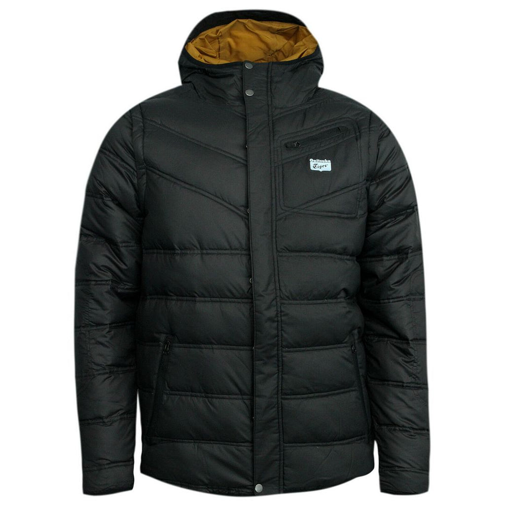 Onitsuka Tiger Mens Black Padded Coat