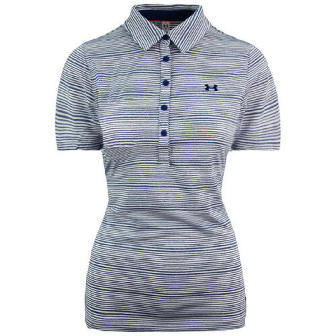 Under Armour HeatGear Womens Blue Golf Polo Shirt