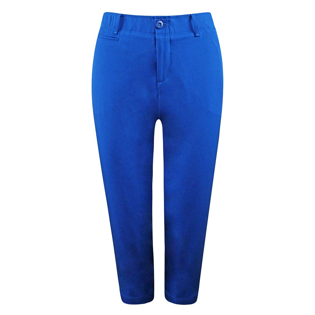 Under Armour Links Womens Blue Capri Golf Trousers