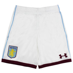 Under Armour Aston Villa FC White Youths Home Football Shorts