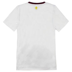 Under Armour Aston Villa FC Short Sleeve Kids White Football Top