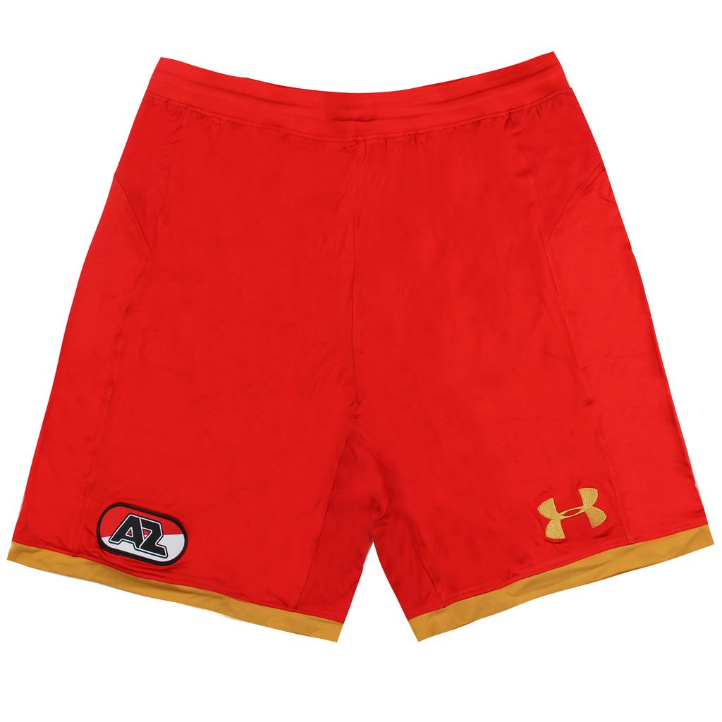 Under Armour AZ Alkmaar  Mens Red Away Football Shorts