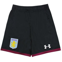 Under Armour Aston Villa FC Stretch Waist Kids Black Football Shorts