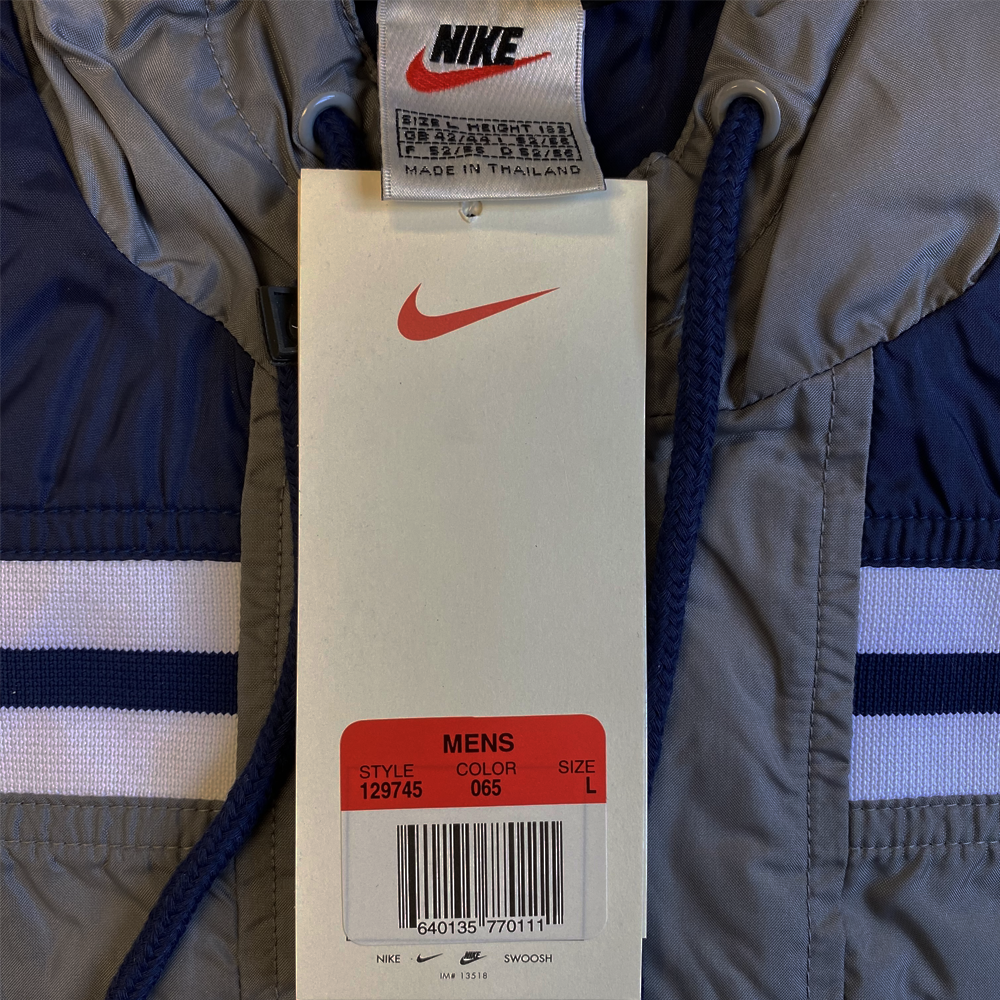 Nike Retro Sleeveless Hooded Grey Windbreaker - Mens