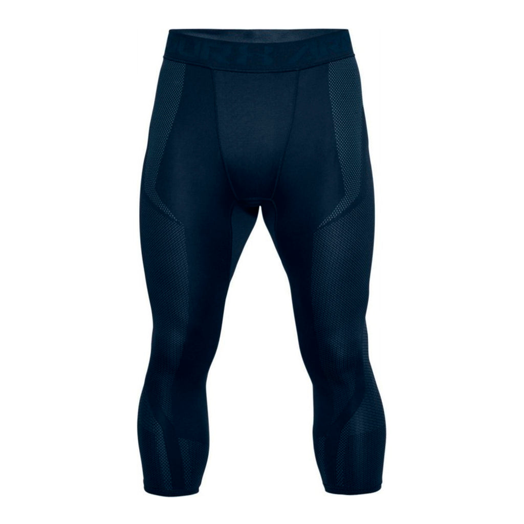 Under Armour Threadborne Seamless Mens Navy Cropped Leggings