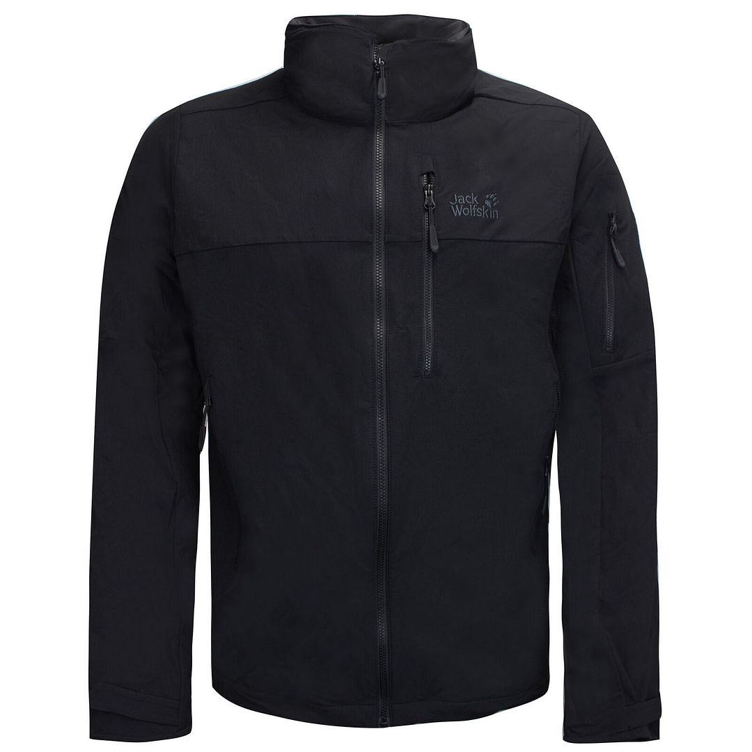 Jack Wolfskin Trekking Pass Softshell Mens Black Jacket