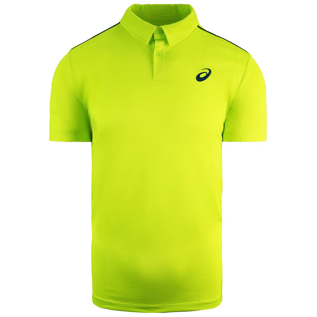 Asics Player Mens Green Tennis Polo Shirt