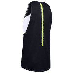 Under Armour White Black Mens Vest