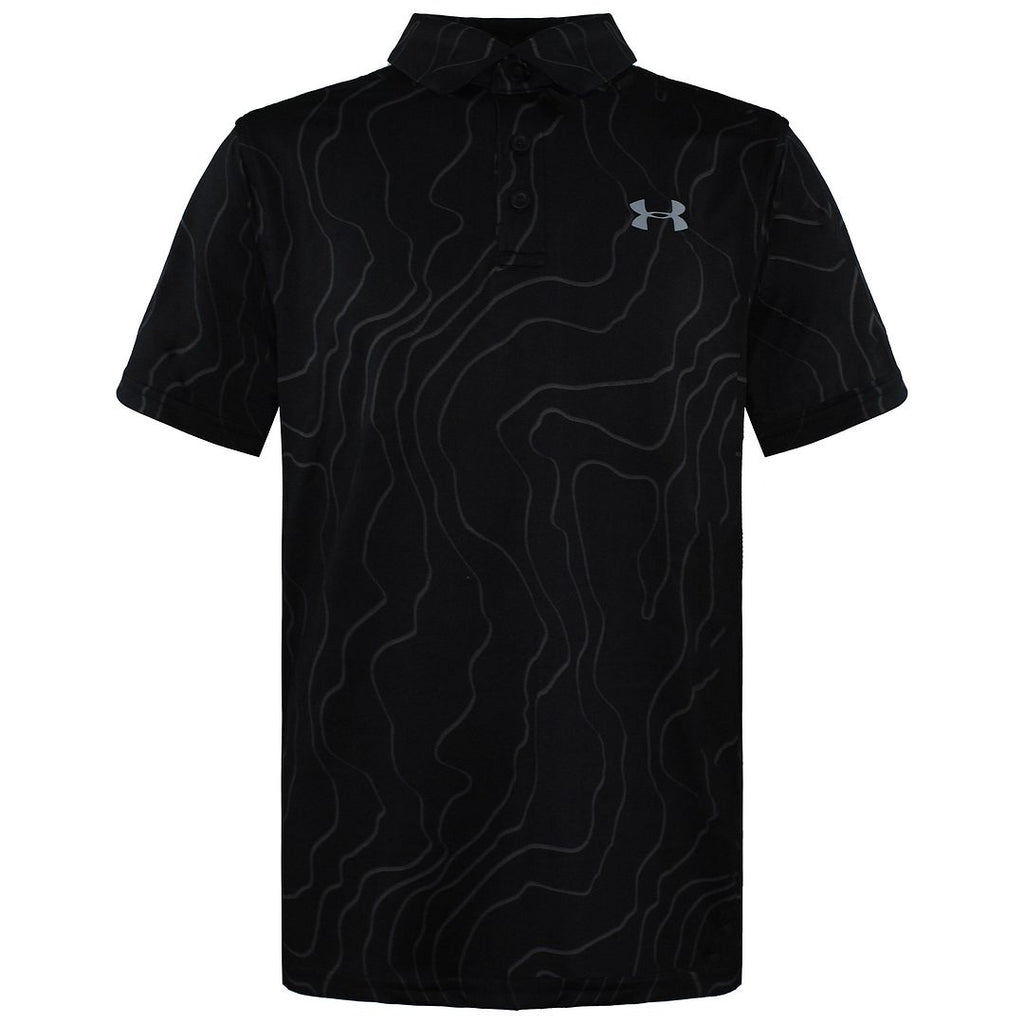 Under Armour Kids Playoff Black Polo Shirt