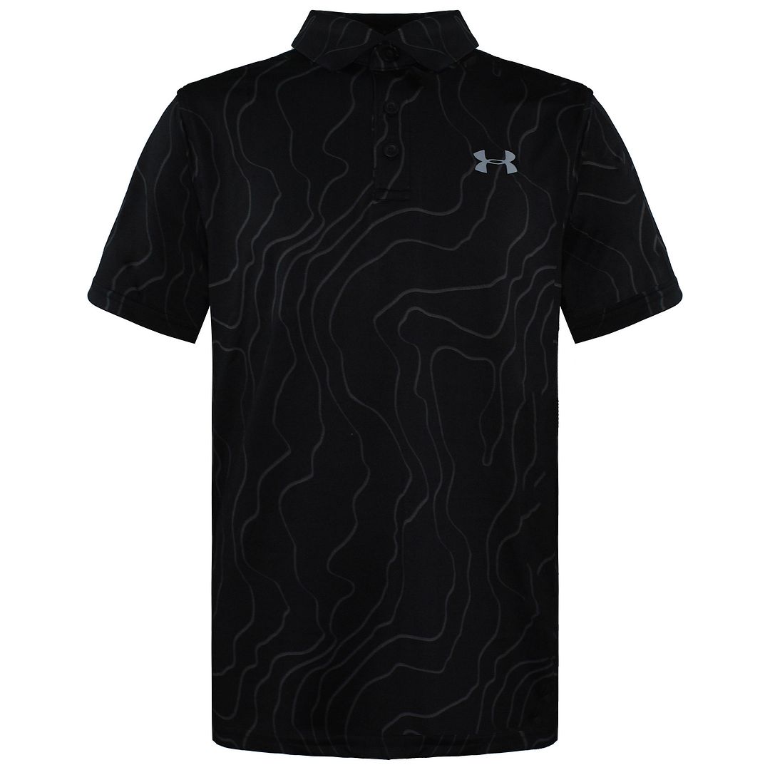 Under Armour Kids Playoff Black Polo Shirt