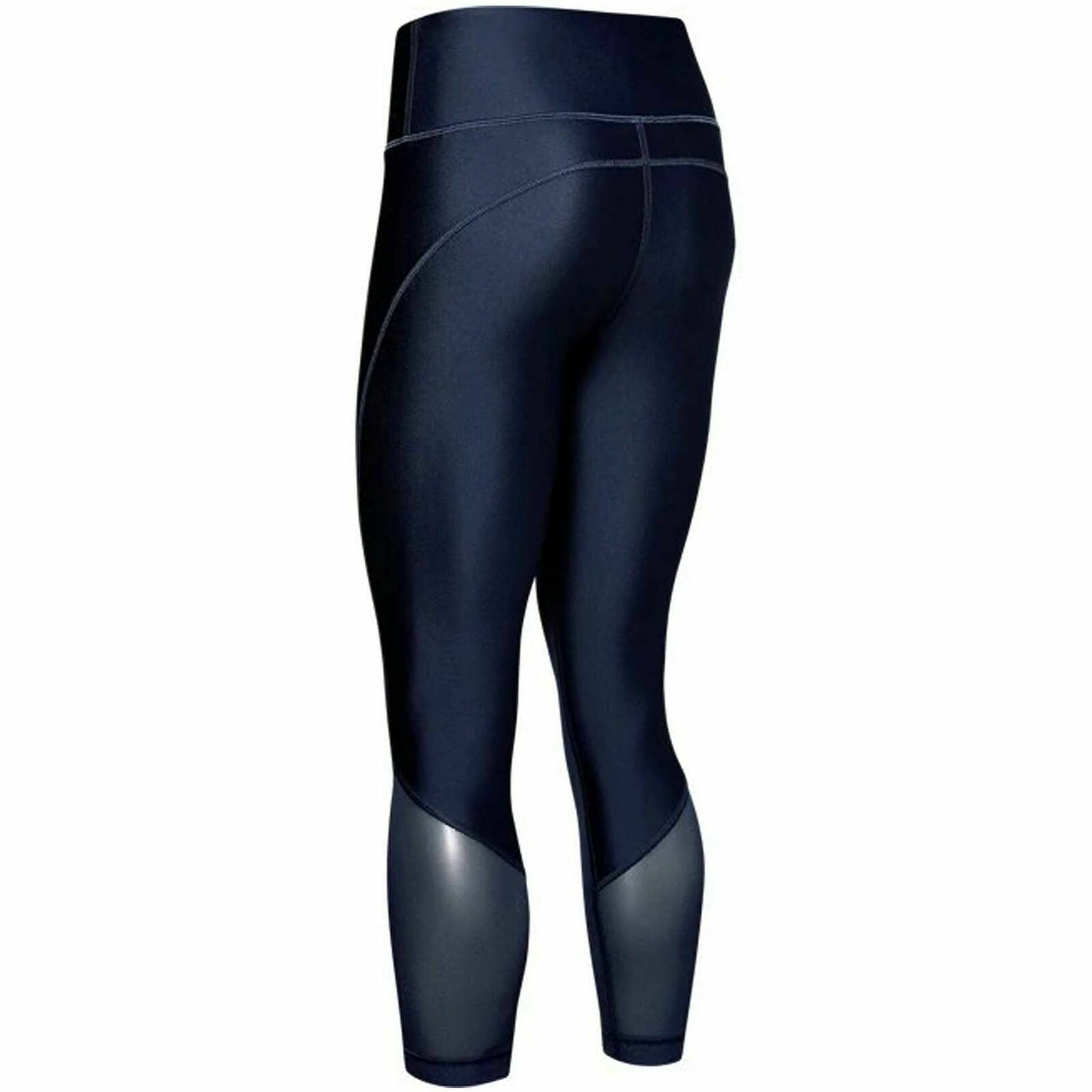 Under Armour x Project Rock HeatGear Womens Blue Cropped Leggings