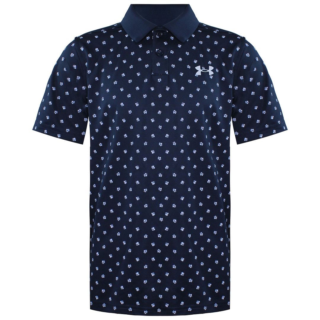 Under Armour Kids Blue/White Poppy Polo Shirt