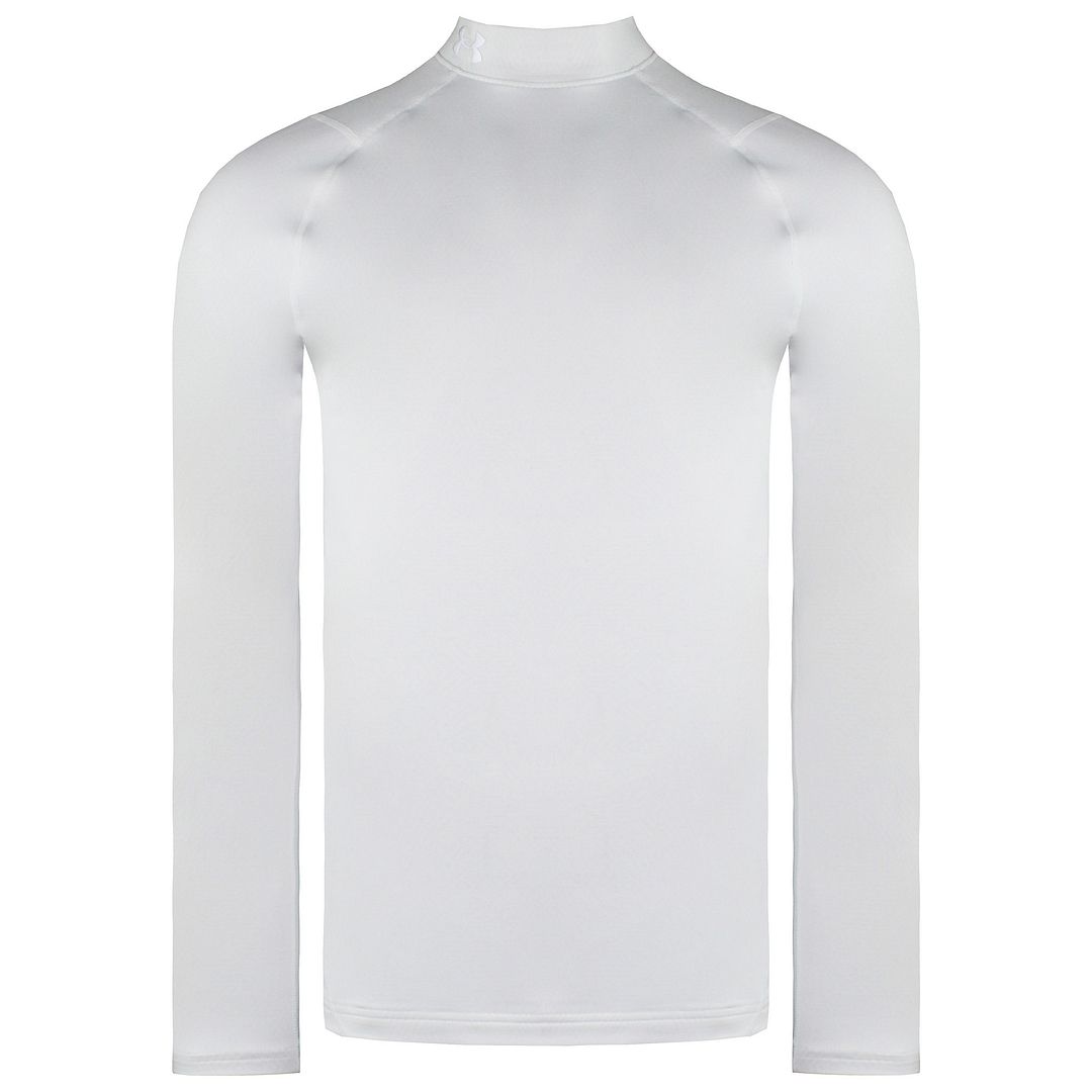 Under Armour ColdGear White Mens Infrared Fitted Golf Mock Baselayer