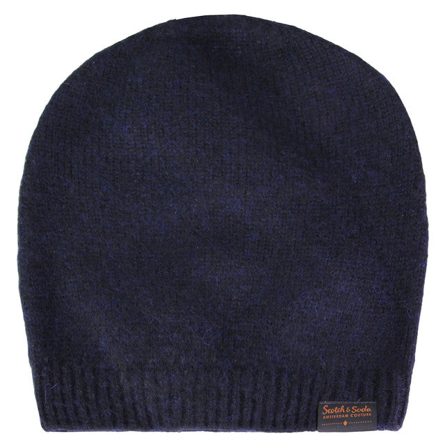 Scotch & Soda Mens Navy Beanie