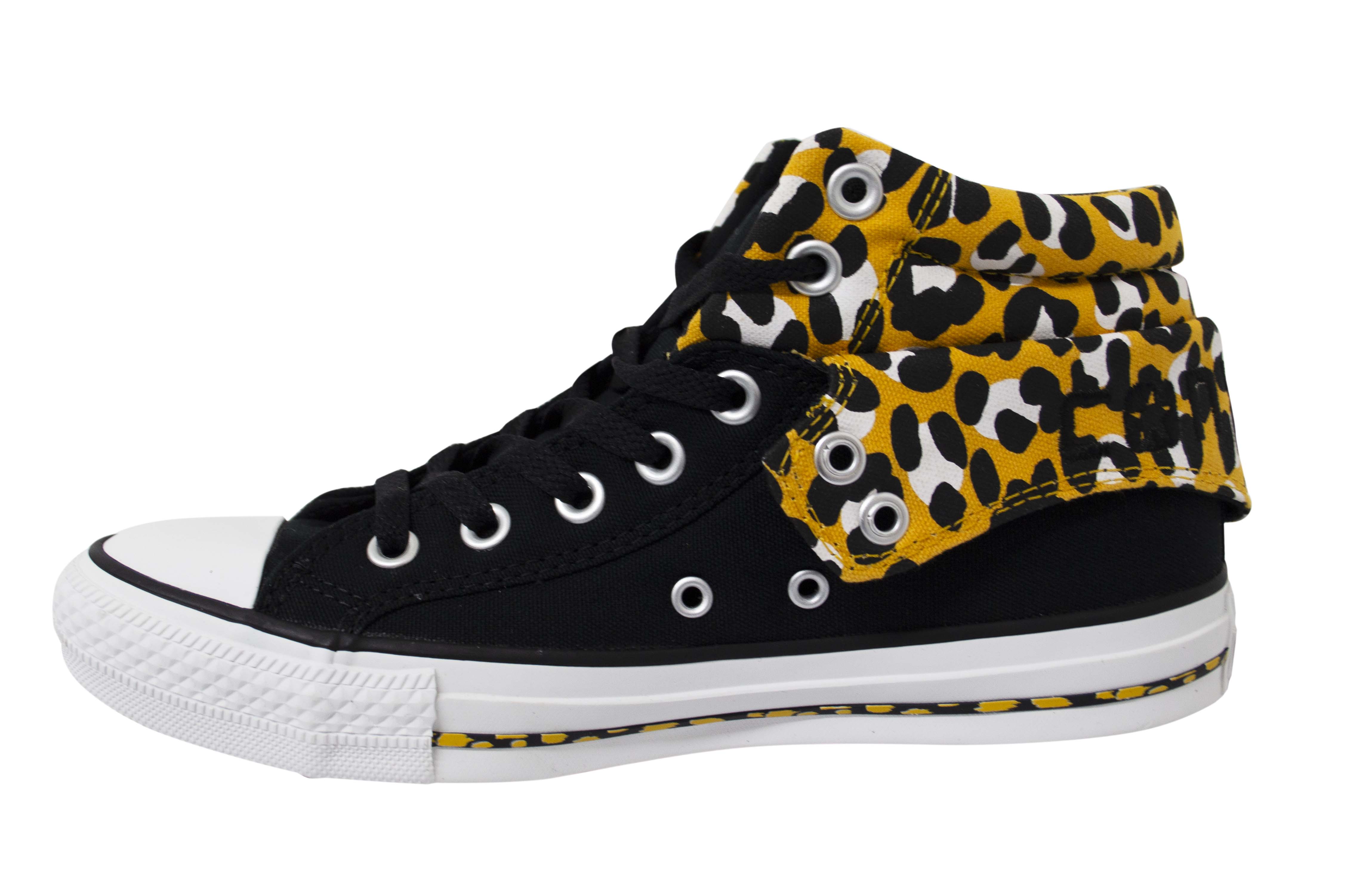 Converse All Star Leopard Print Mens Black Trainers