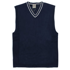 Nike Retro Navy Knitted Tennis Vest - Navy