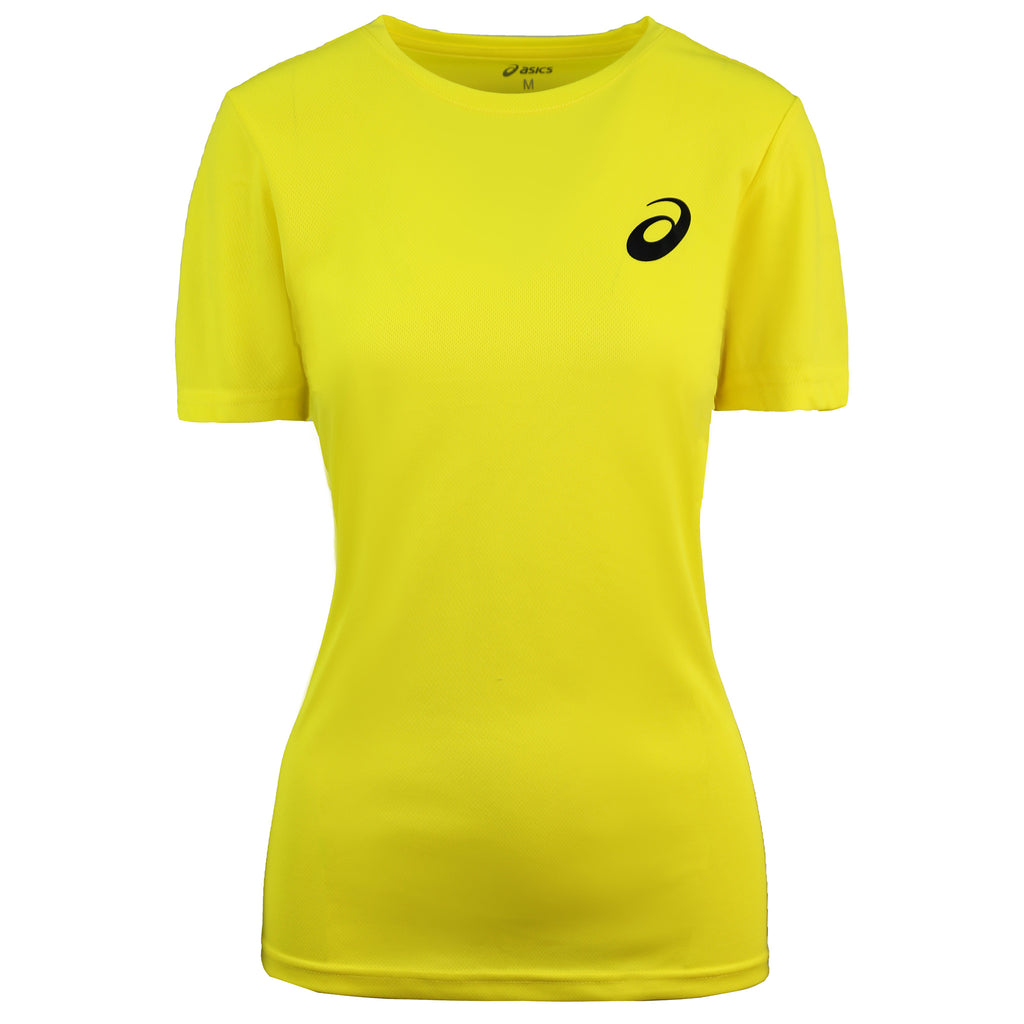 Asics Logo Womens Yellow T-Shirt