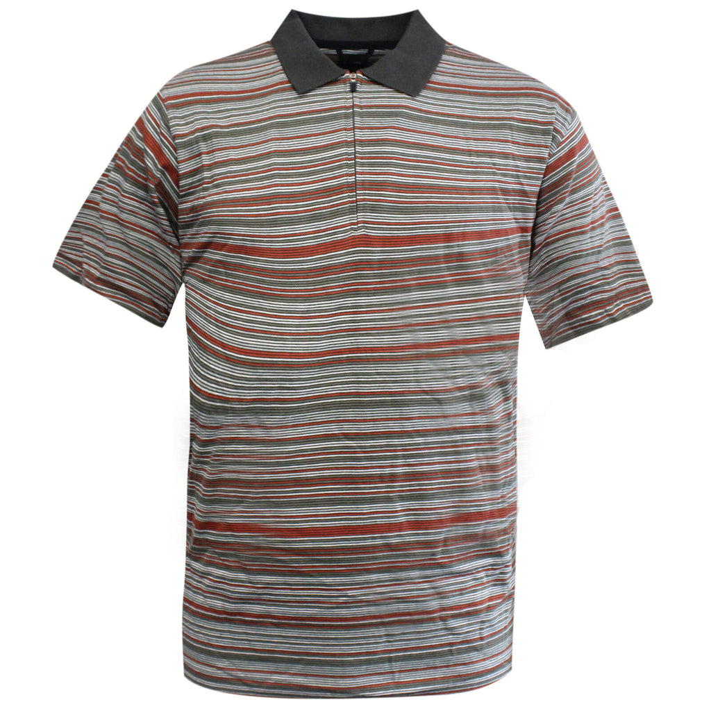 Nike Apparel Tiger Woods Mens Striped Golf Polo Shirt