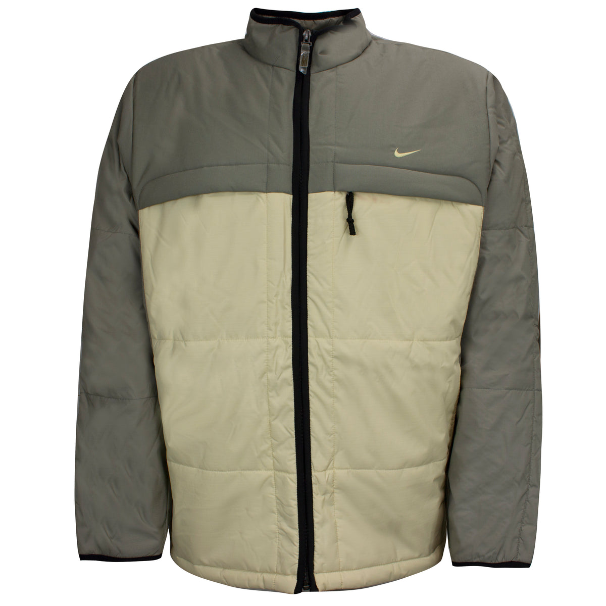 Nike Logo Mens Beige Padded Jacket