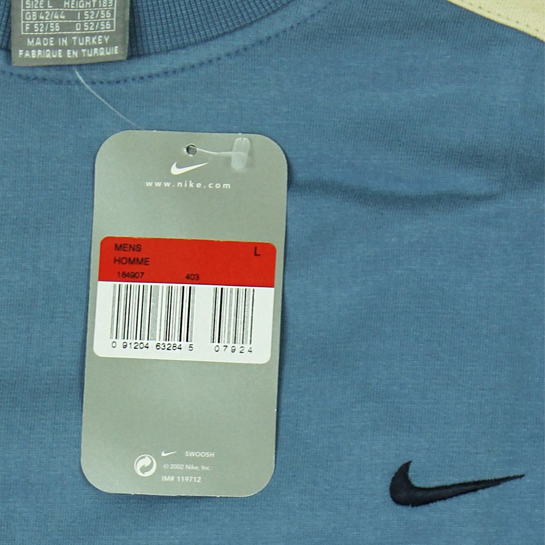 Nike Logo Mens Blue Sweater