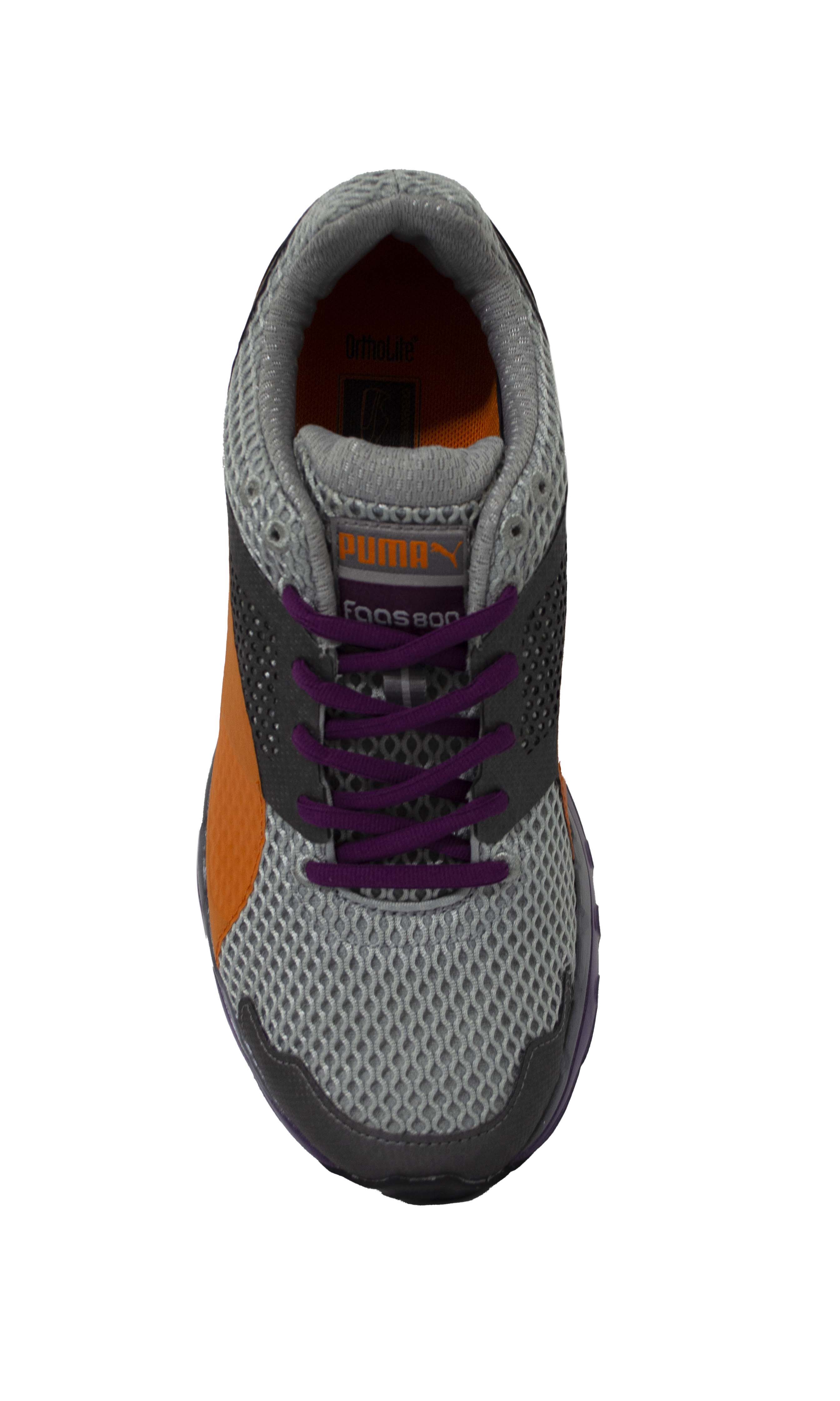 Puma Faas 800 S Womens Grey/Orange Running Shoes