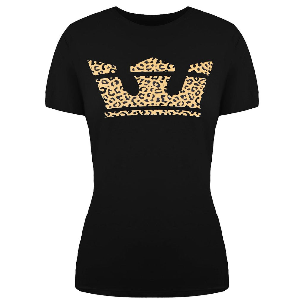 Supra Black Leopard Print Crown T-shirt