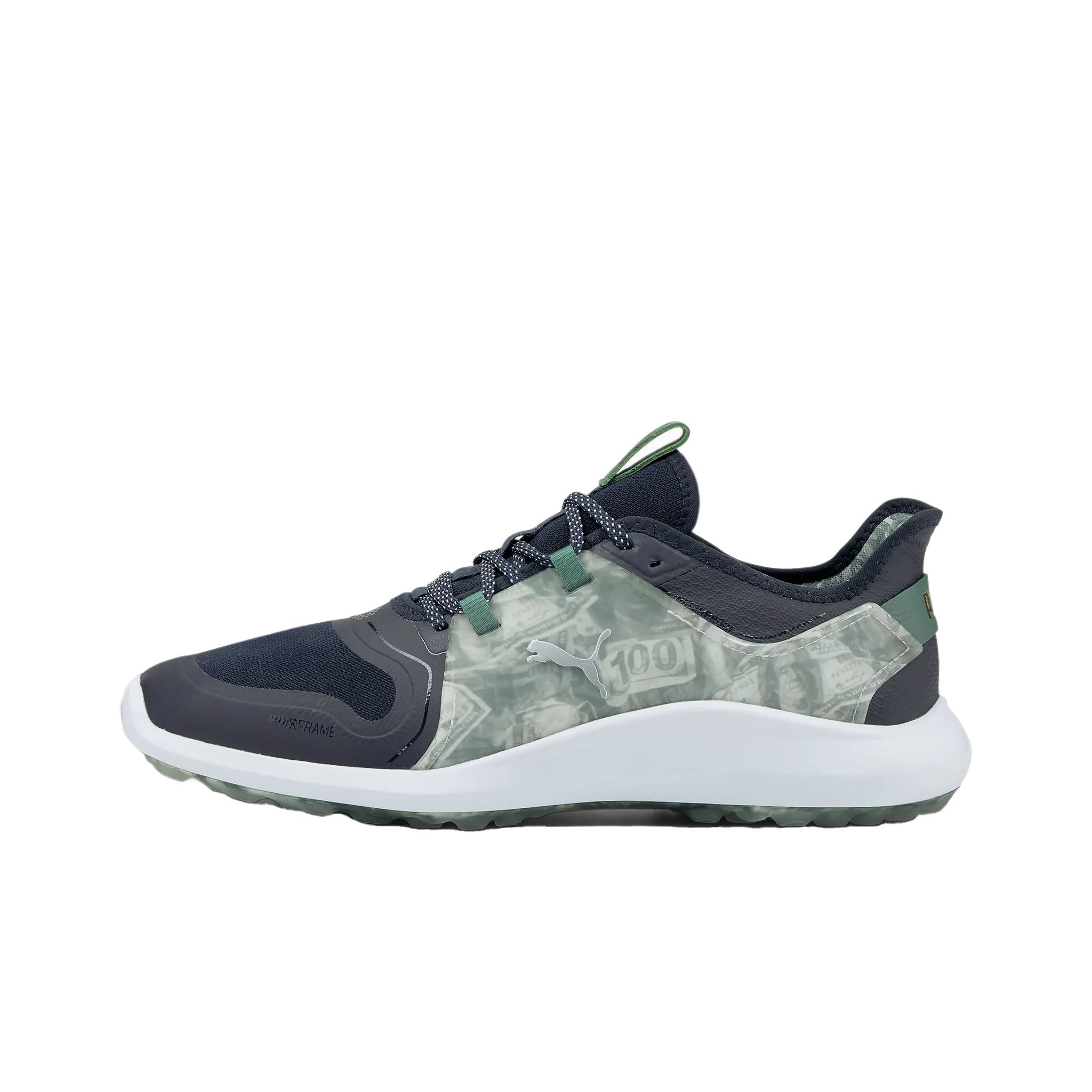 Puma Ignite Fasten8 Mens Navy/Green Golf Shoes