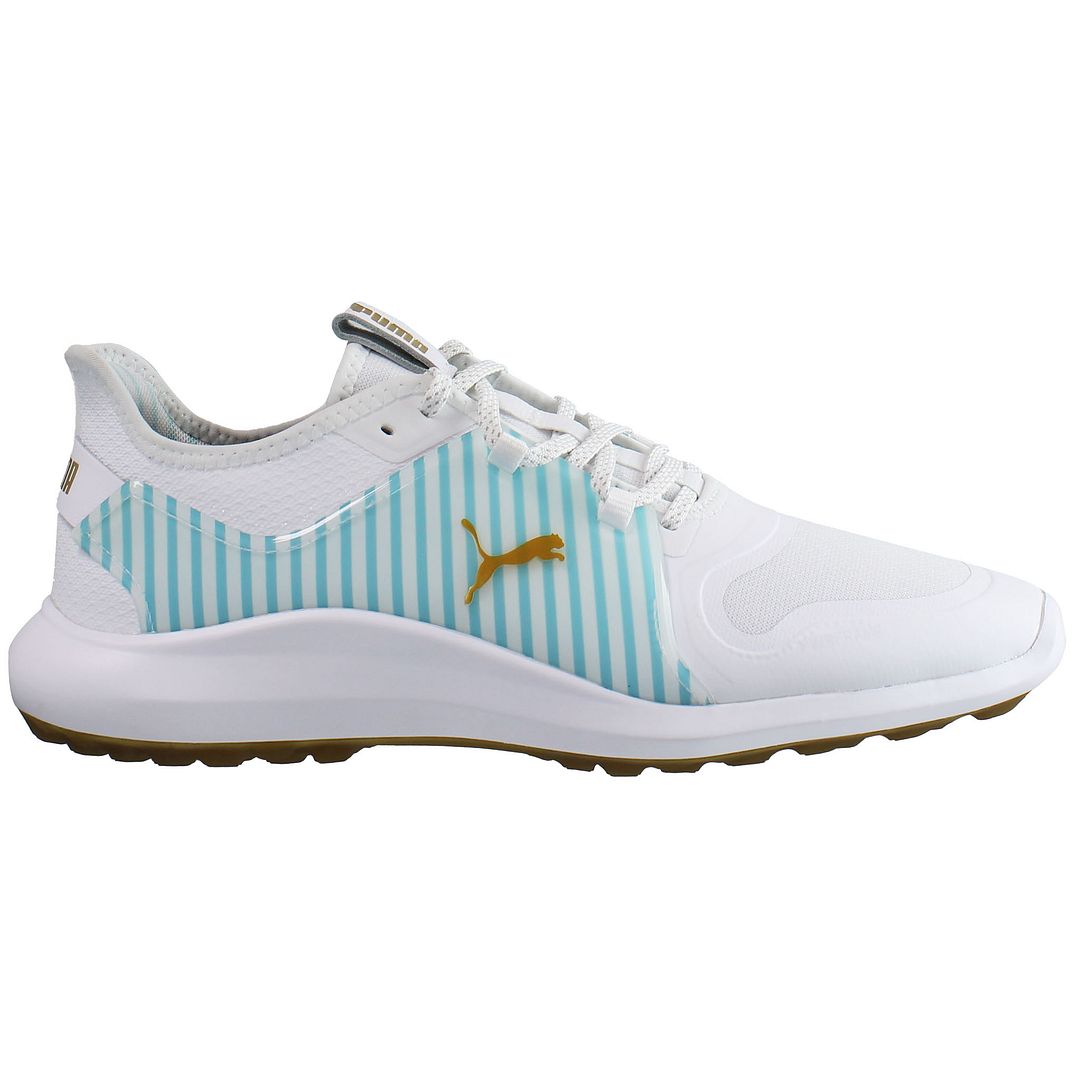 Puma Ignite Fasten8 Seersucker Mens White Golf Shoes