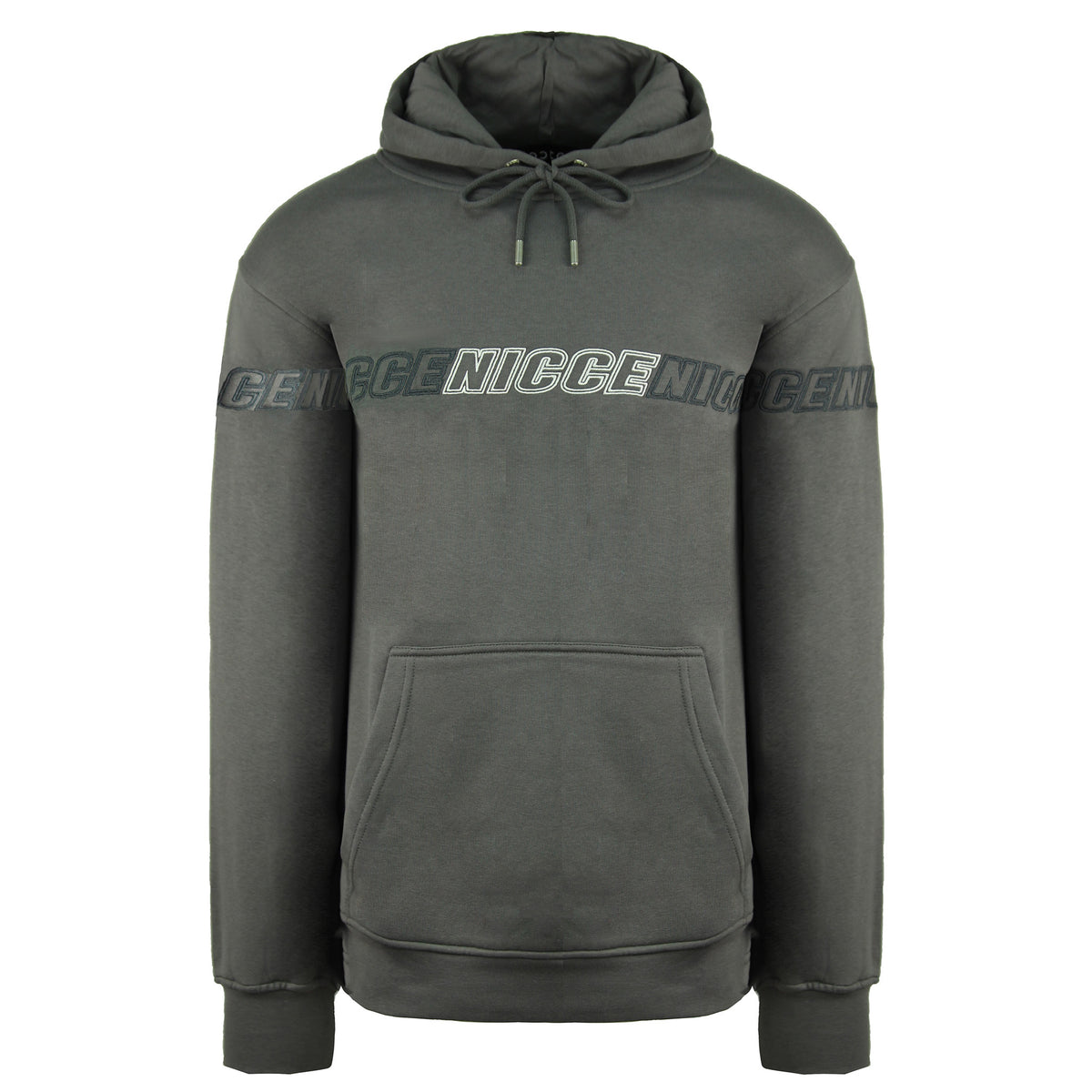 Nicce Rioja Mens Grey Hoodie