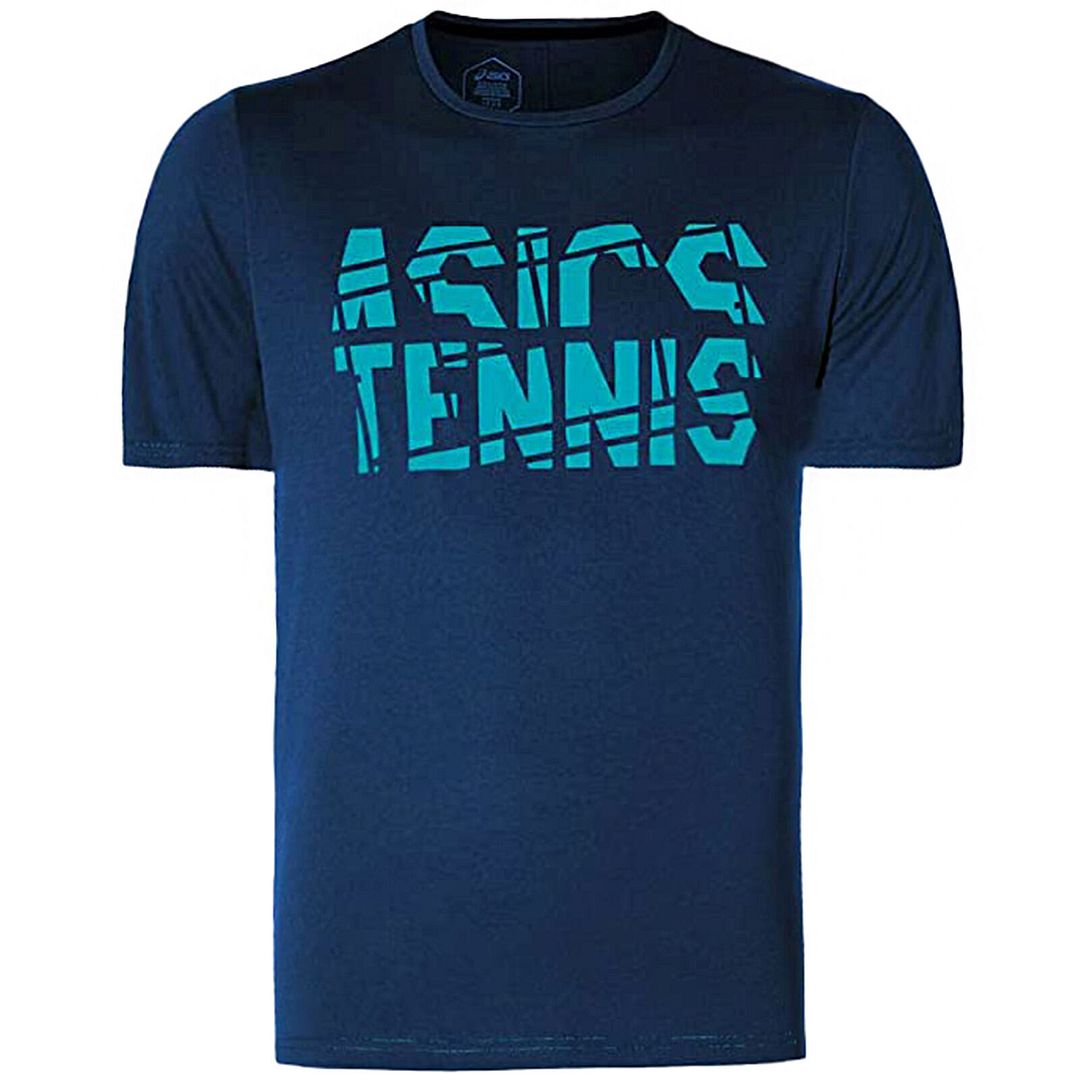 Asics Tennis Kids Navy Blue T-Shirt