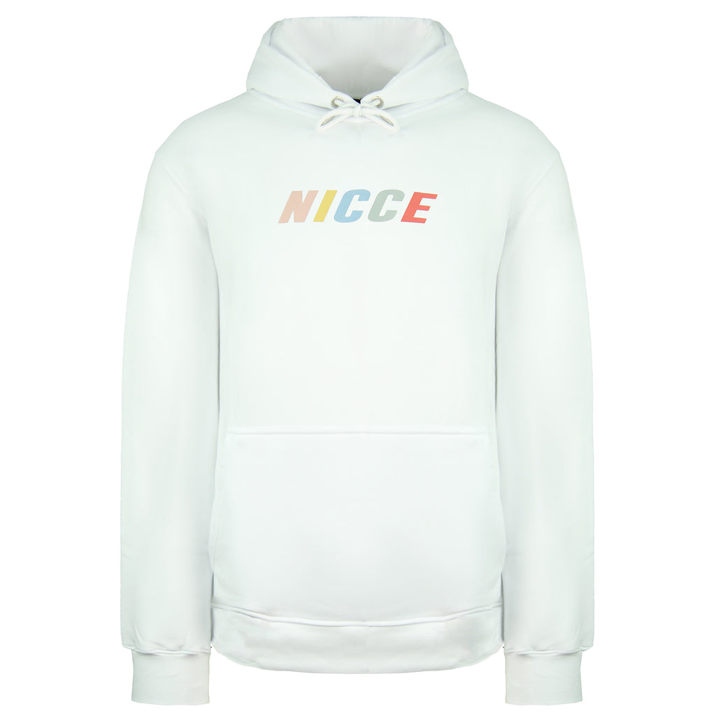 Nicce Myriad Mens White Hoodie