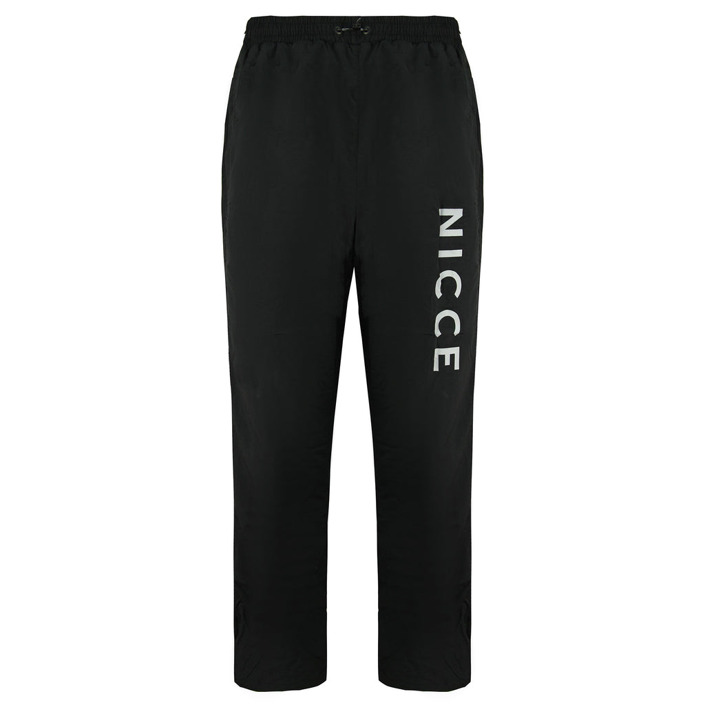 Nicce Reflective Mens Black Track Pants