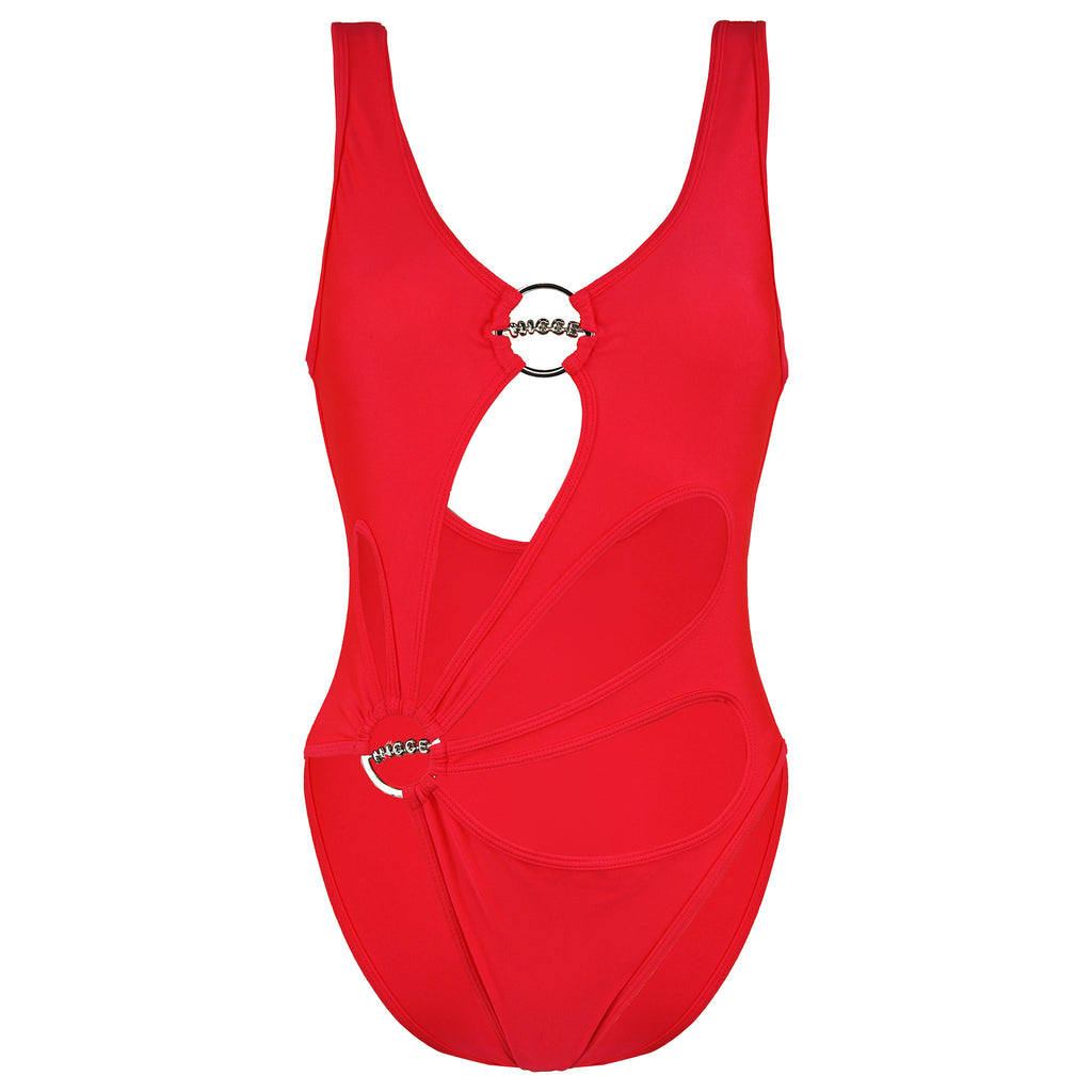 Nicce Pamela Womens Red Swimsuit