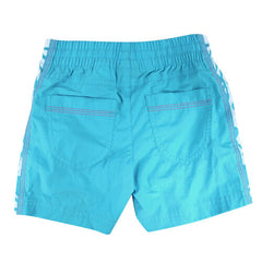 Nike Little Girls White Blue Swimming Trunks