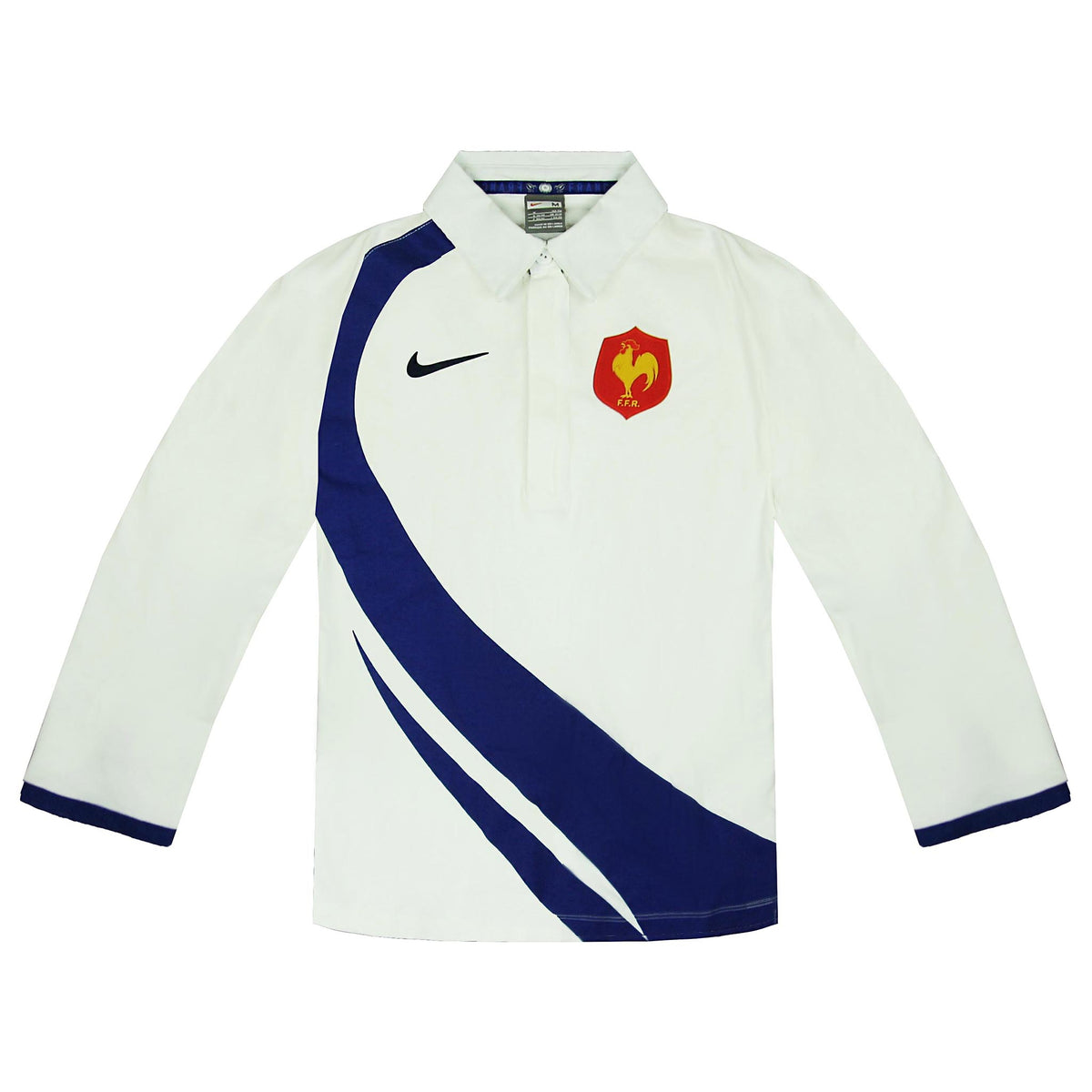 Nike Fit France Womens White Rugby Polo Shirt