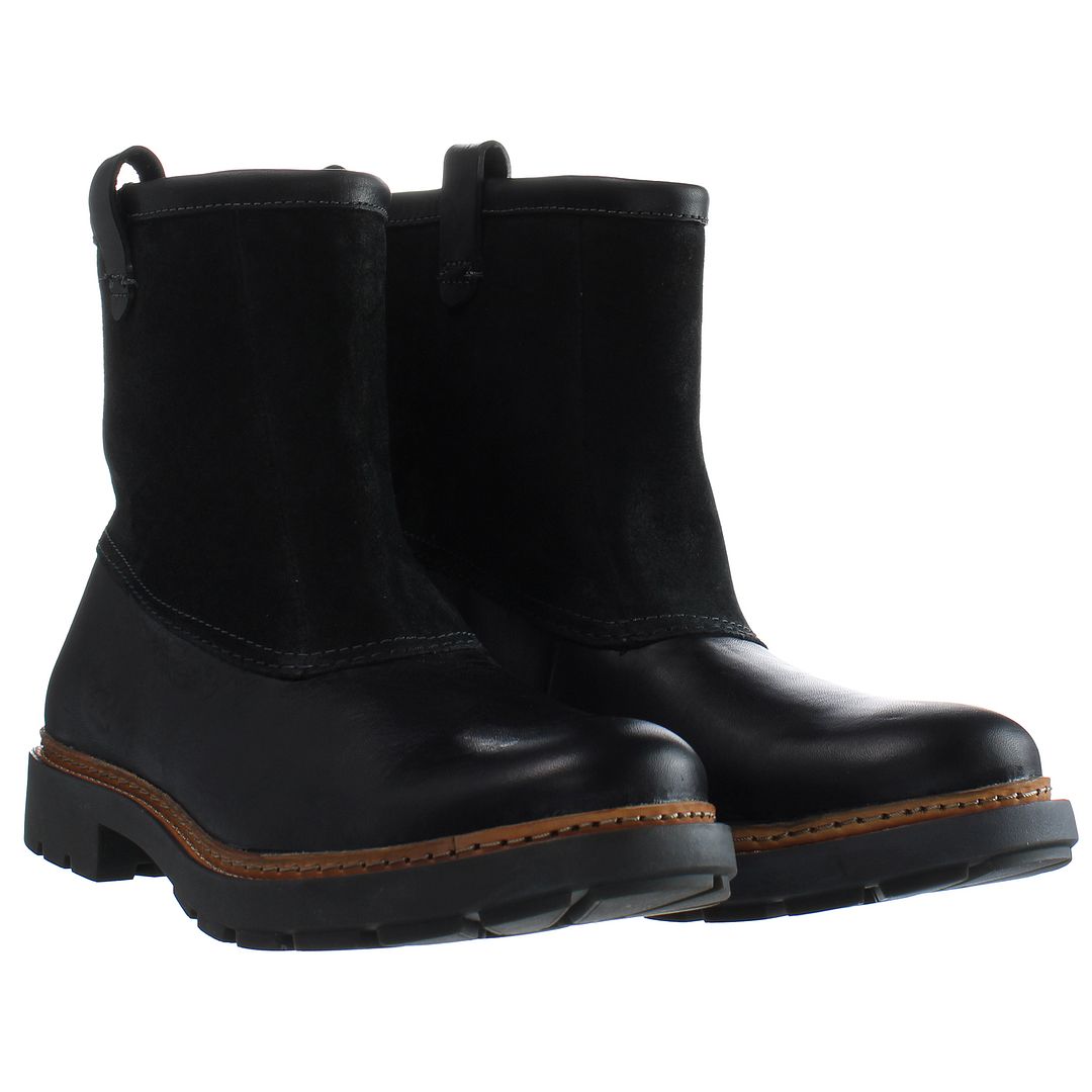 Clarks Trace Top Mens Black Boots