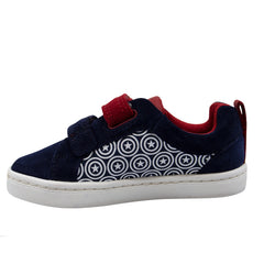 Clarks x Marvel City Hero Kids Navy Trainers