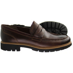 Clarks Batcombe Edge Mens Brown Shoes