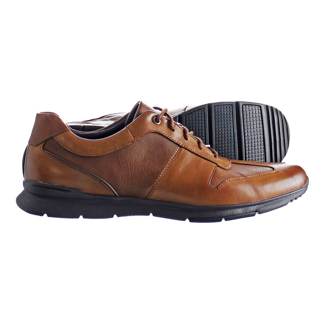 Clarks Un Tynamo Tie Mens Brown Shoes