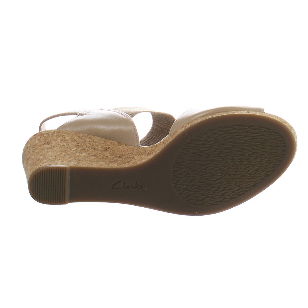 Clarks Lafley Lily Womens Beige Wedges