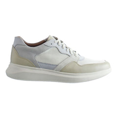 Clarks Un Globe Run Mens White Trainers