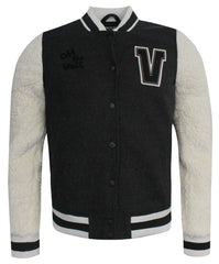 Vans Off The Wall University Fleece Zip Up Varsity Jacket 2Y7875 A41E A113B