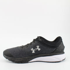 Under Armour Charged Escape 3 Black Textile Mens Lace Up Trainers 3021949 001