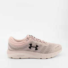 Under Armour Charged Bandit 5 Pink Textile Womens Lace Up Trainers 3021964 600