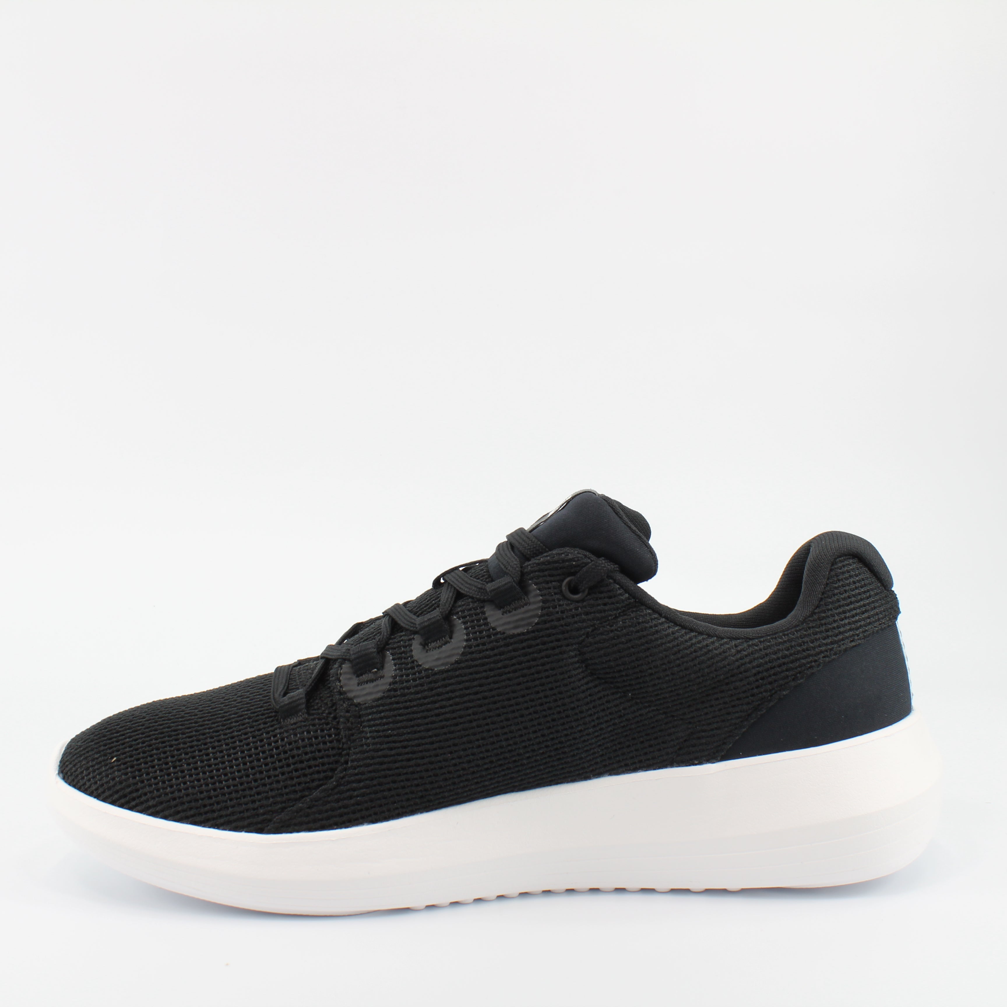 Under Armour Ripple 2.0 Black Textile Mens Lace Up Trainers