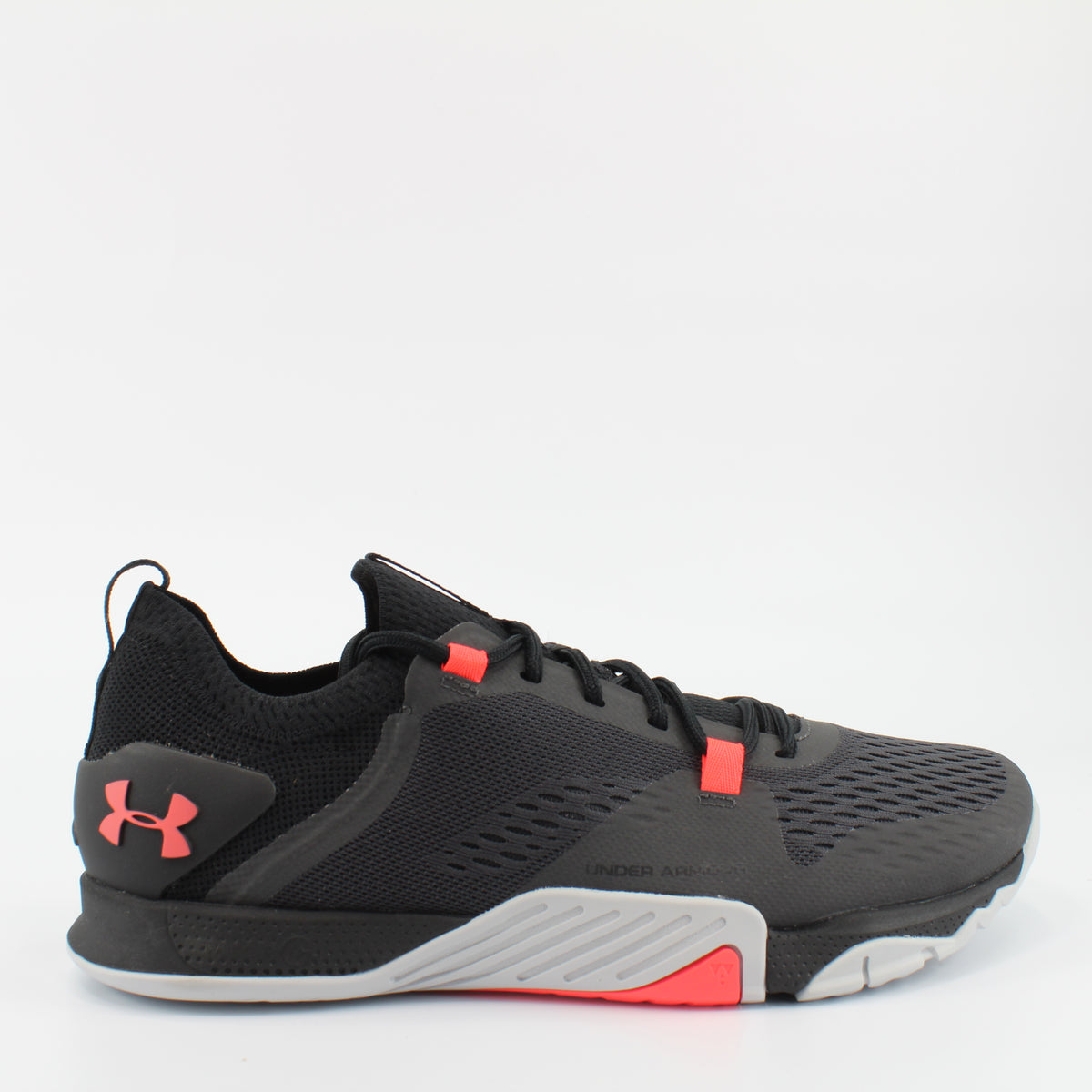 Under Armour Tribase Reign 2 Black Textile Womens Lace Up Trainers 3022614 103