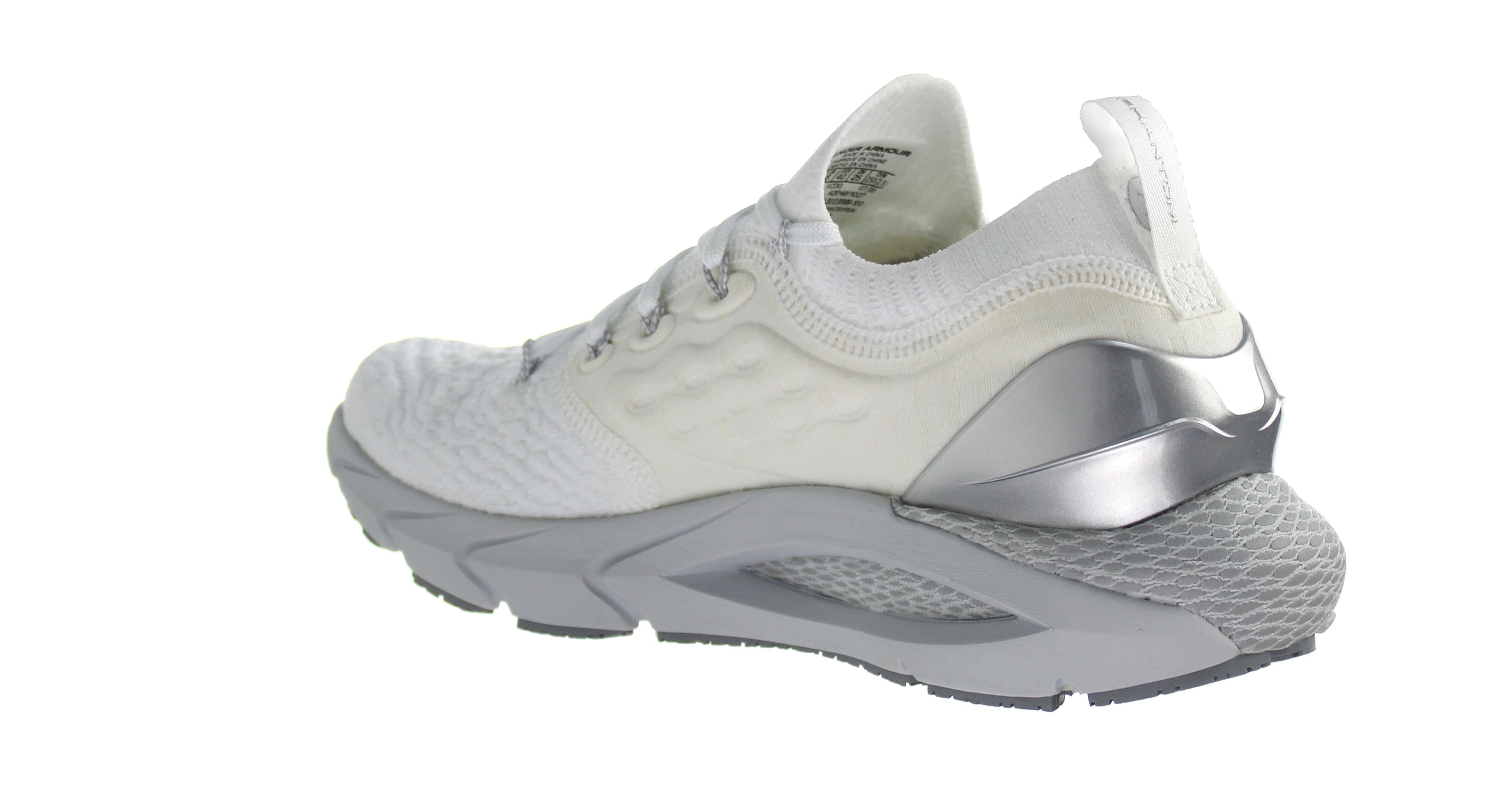 Under Armour HOVR Phantom 2 MTLC Mens White Running Shoes