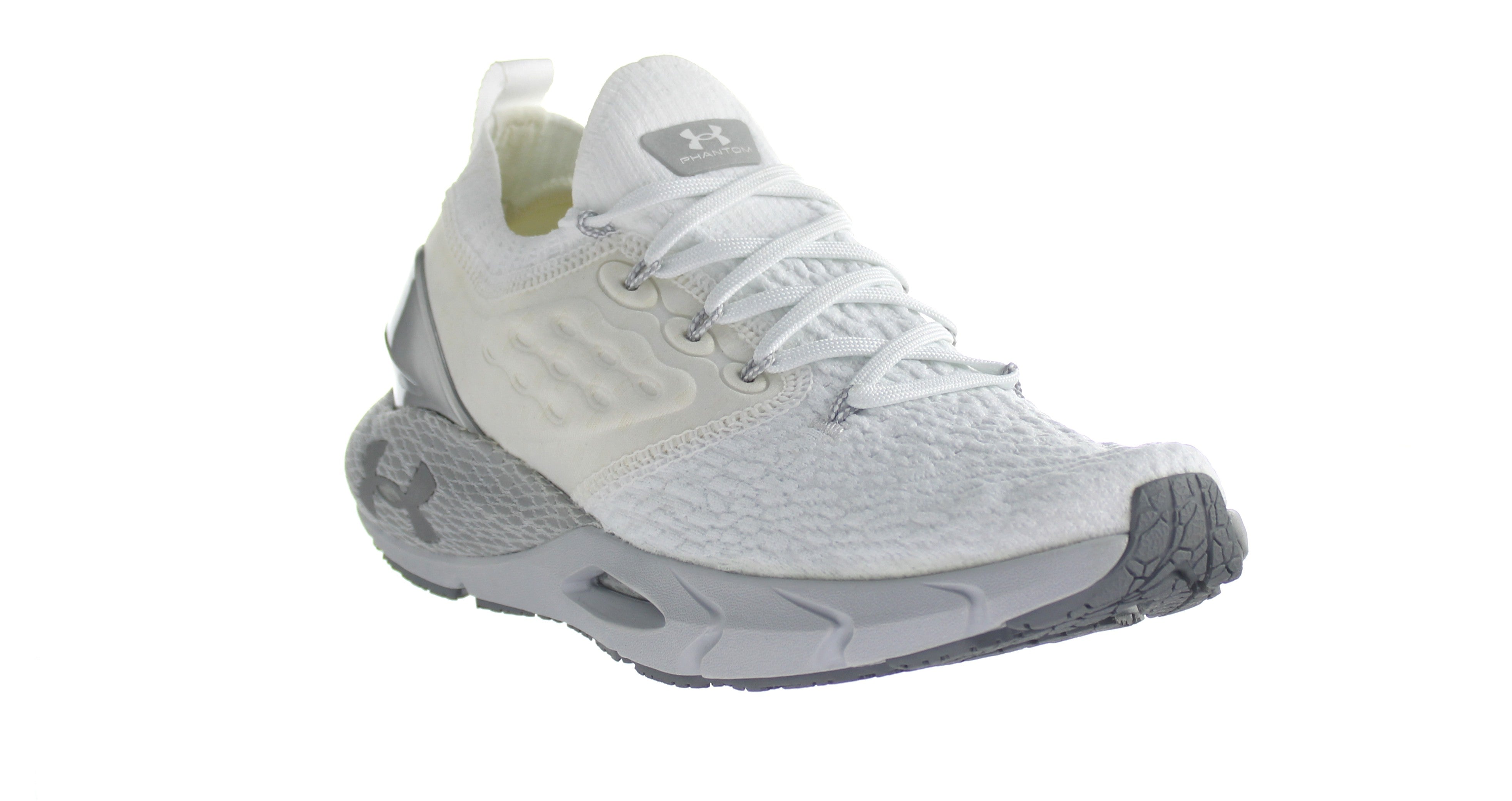 Under Armour HOVR Phantom 2 MTLC Mens White Running Shoes