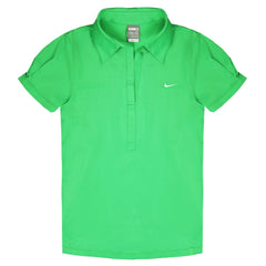 Nike Dri-Fit Womens Green Tennis Polo Shirt